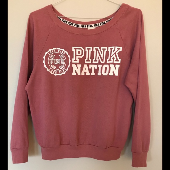 VS Pink Nation Light Pink Sweater - Picture 1 of 2